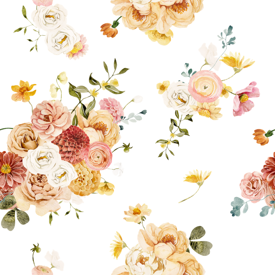 Boho Florals Wallpaper