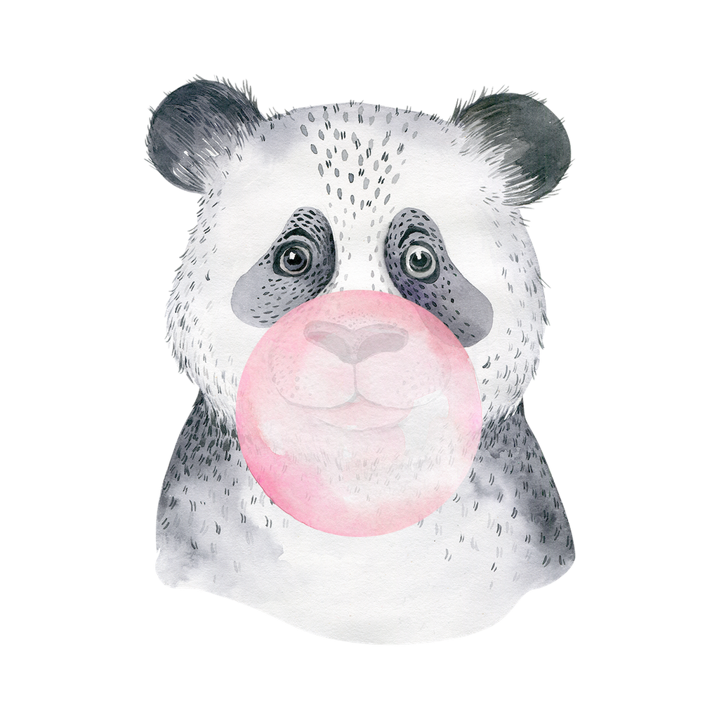 Bubble Gum Panda Decal