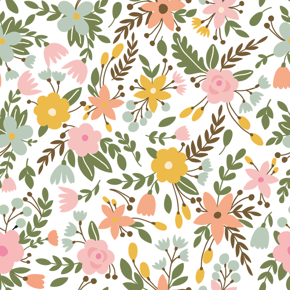 Summer Blossoms Wallpaper - Poppy