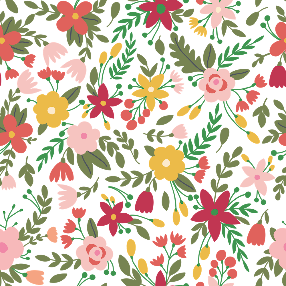 Summer Blossoms Wallpaper - Rose
